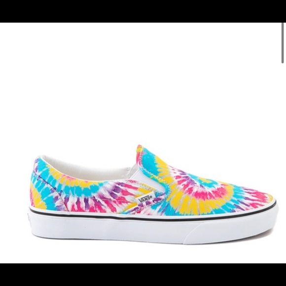 Unisex Vans Slip On Tie Dye Skate Shoe Multi color - Picture 4 of 15